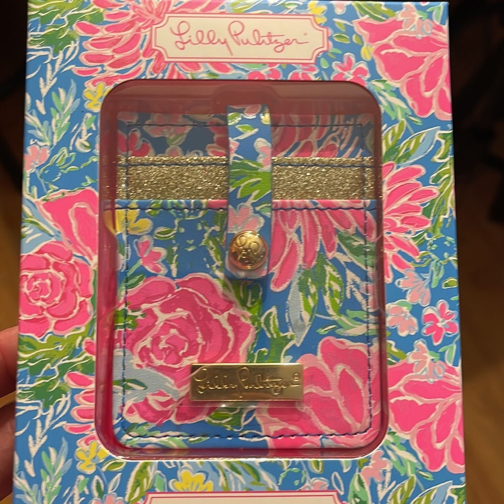 NWT Lilly Pulitzer Bunny Business Tech Pocket